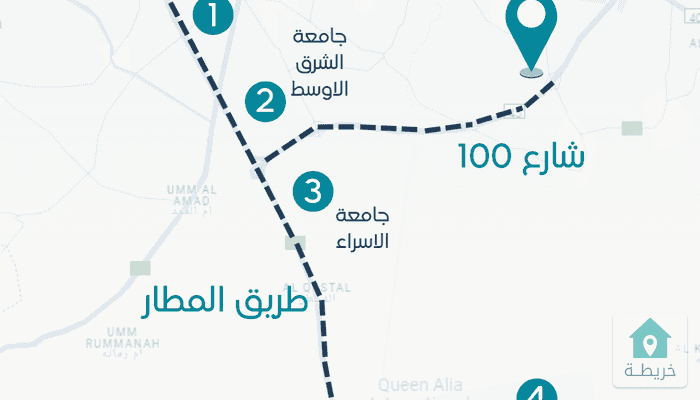 اراضي برجم الشامي على شارع المية - (71314) | خريطة للعقارات